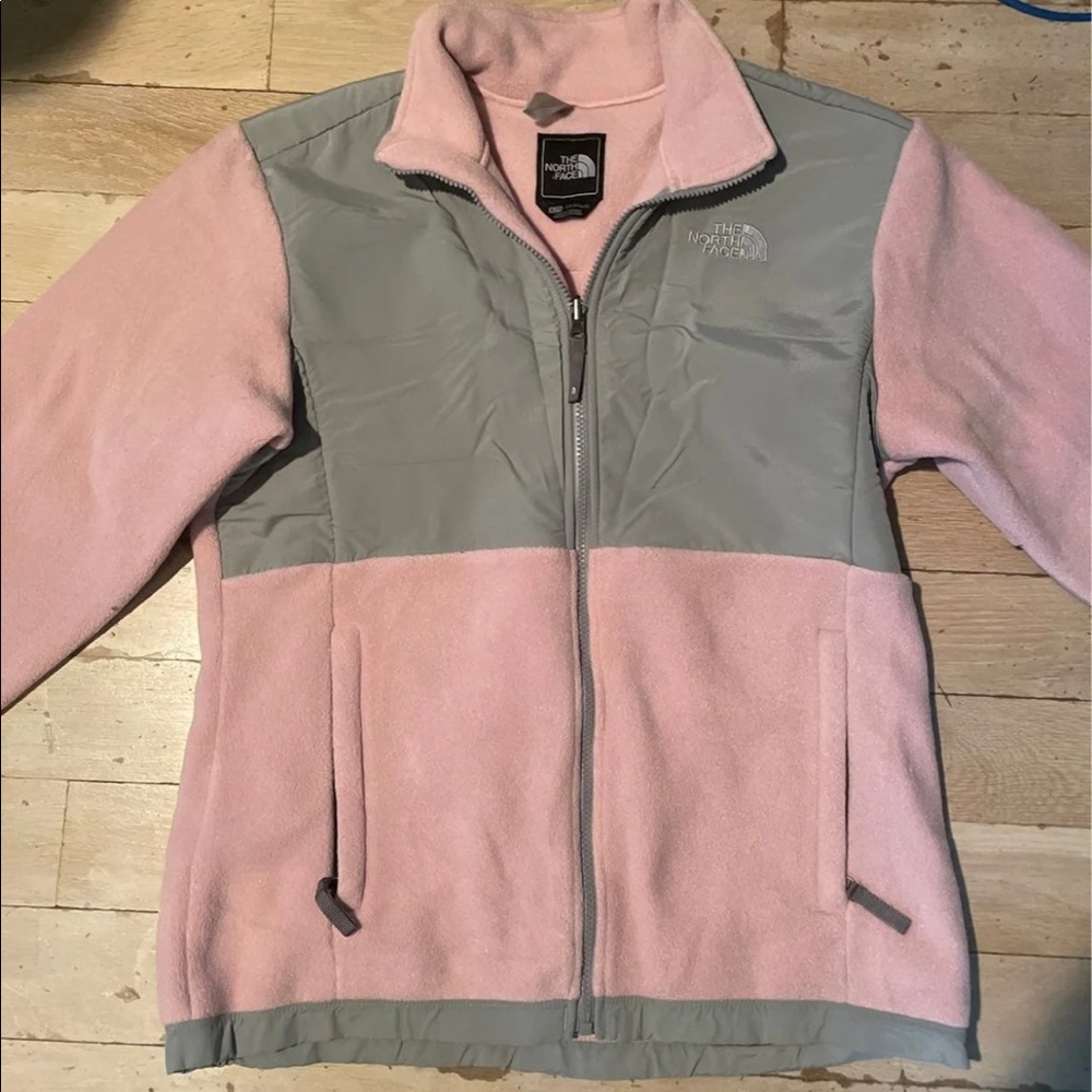 Light Pink and Gray Girls North Face